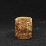 Antiker Hetian Jade Cong Vor 1800